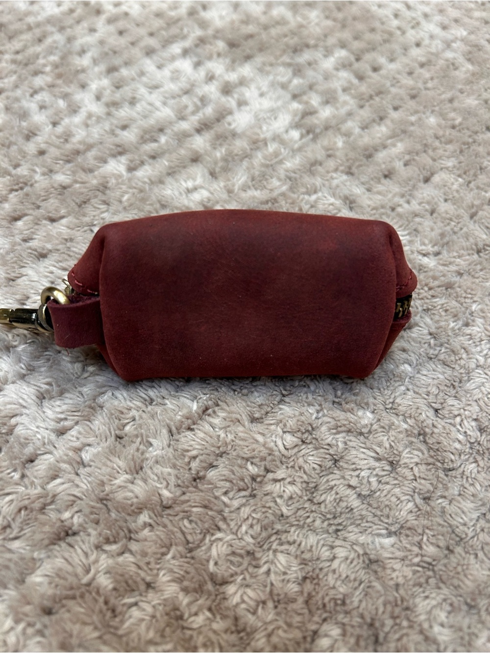 BNNU: Portland Leather Goods Taco Pouch in Merlot - Picture 3 of 4